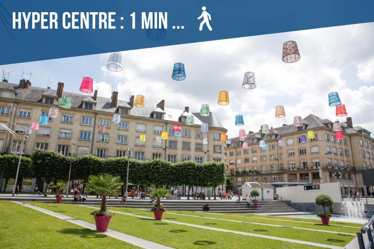 Downtown Rooftop - Centre Ville - Wifi - Terrasse - Netflix アミアン エクステリア 写真
