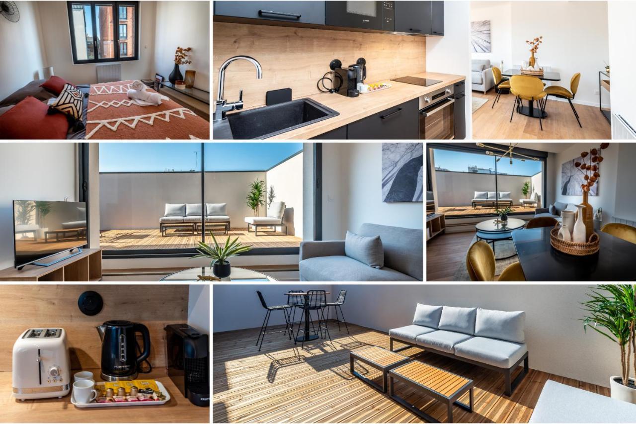 Downtown Rooftop - Centre Ville - Wifi - Terrasse - Netflix アミアン エクステリア 写真